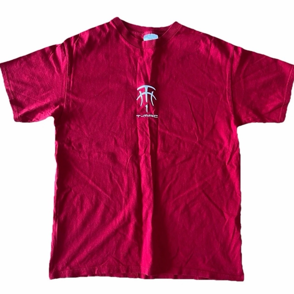 Vintage Tracy McGrady T-MAC Adidas Red Short Sleeve T-Shirt Men's Size S